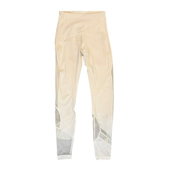 Lululemon Leggings White Clear the Court Tight 28" Size 4 Mesh Vented Logo Pant - Picture 5 of 16